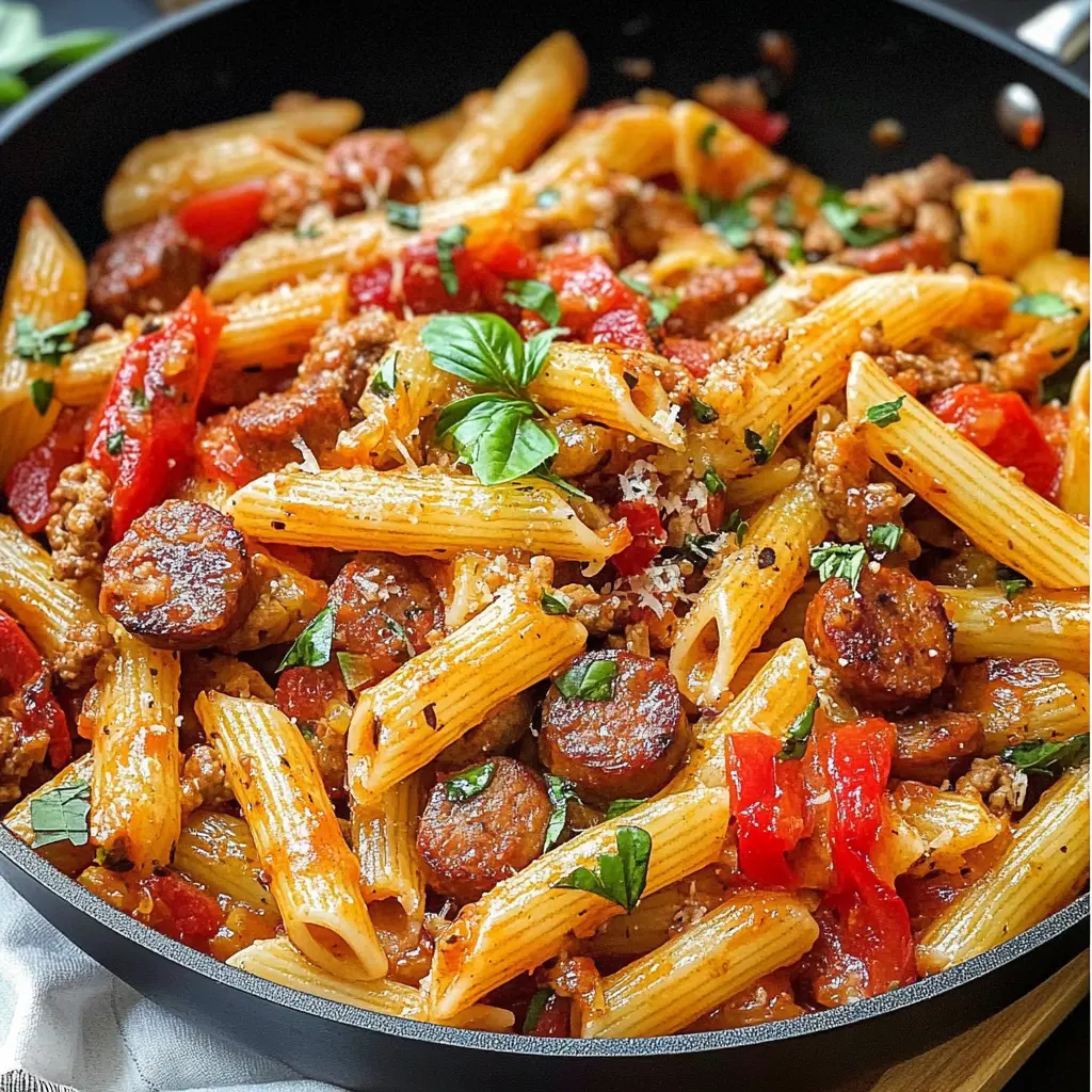 20-Minute Sausage Pasta Skillet