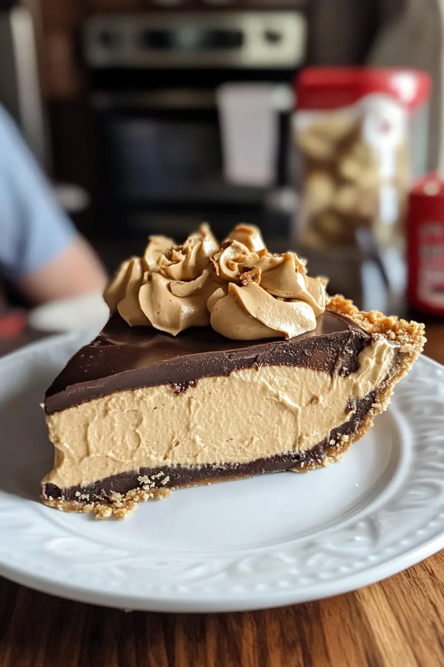 Amish Peanut Butter Chocolate Cream Pie