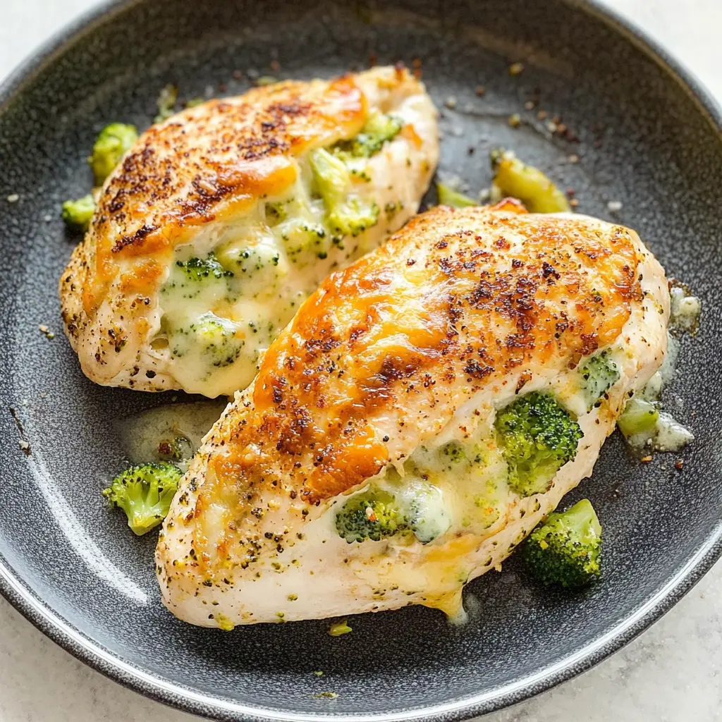 Broccoli And Cheese Stuffed Chicken Breast