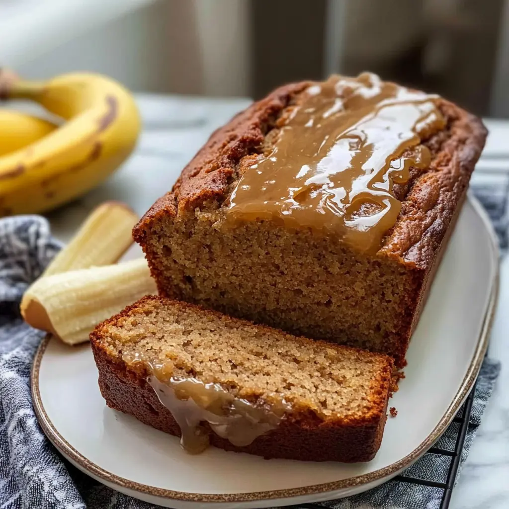 Caramel Apple Cider Banana Bread