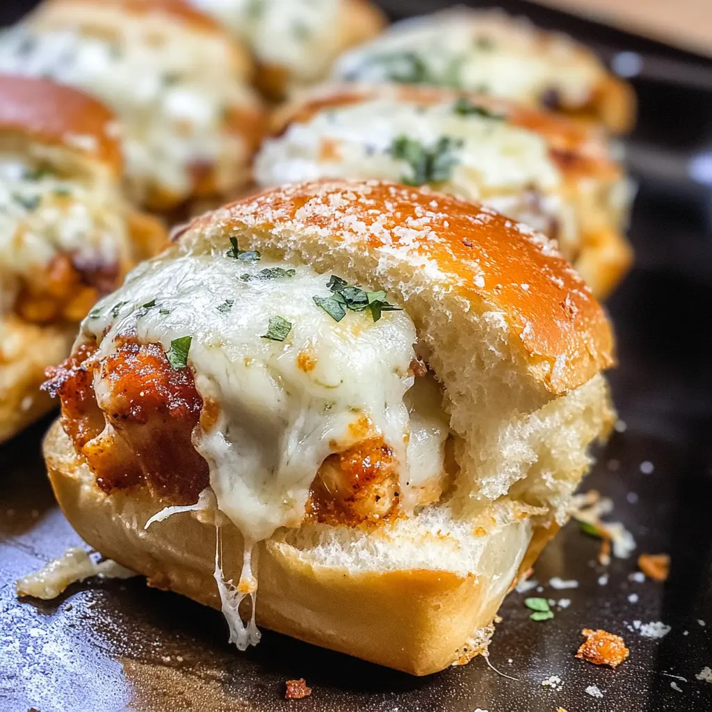 Garlic Parmesan Chicken Sliders