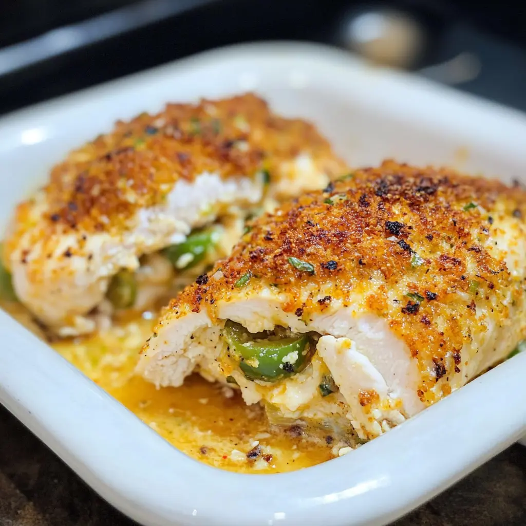 Jalapeño Popper Stuffed Chicken Breasts