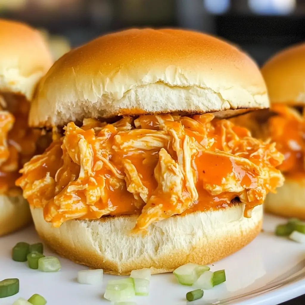 Slow Cooker Buffalo Chicken Sliders