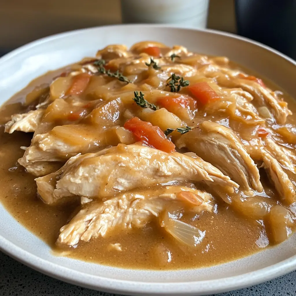 Smothered Chicken & Onion Gravy Recipe