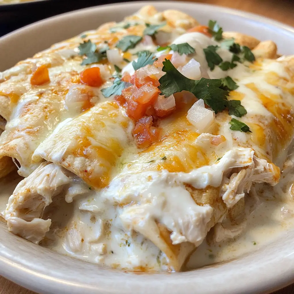 Sour Cream Chicken Enchiladas