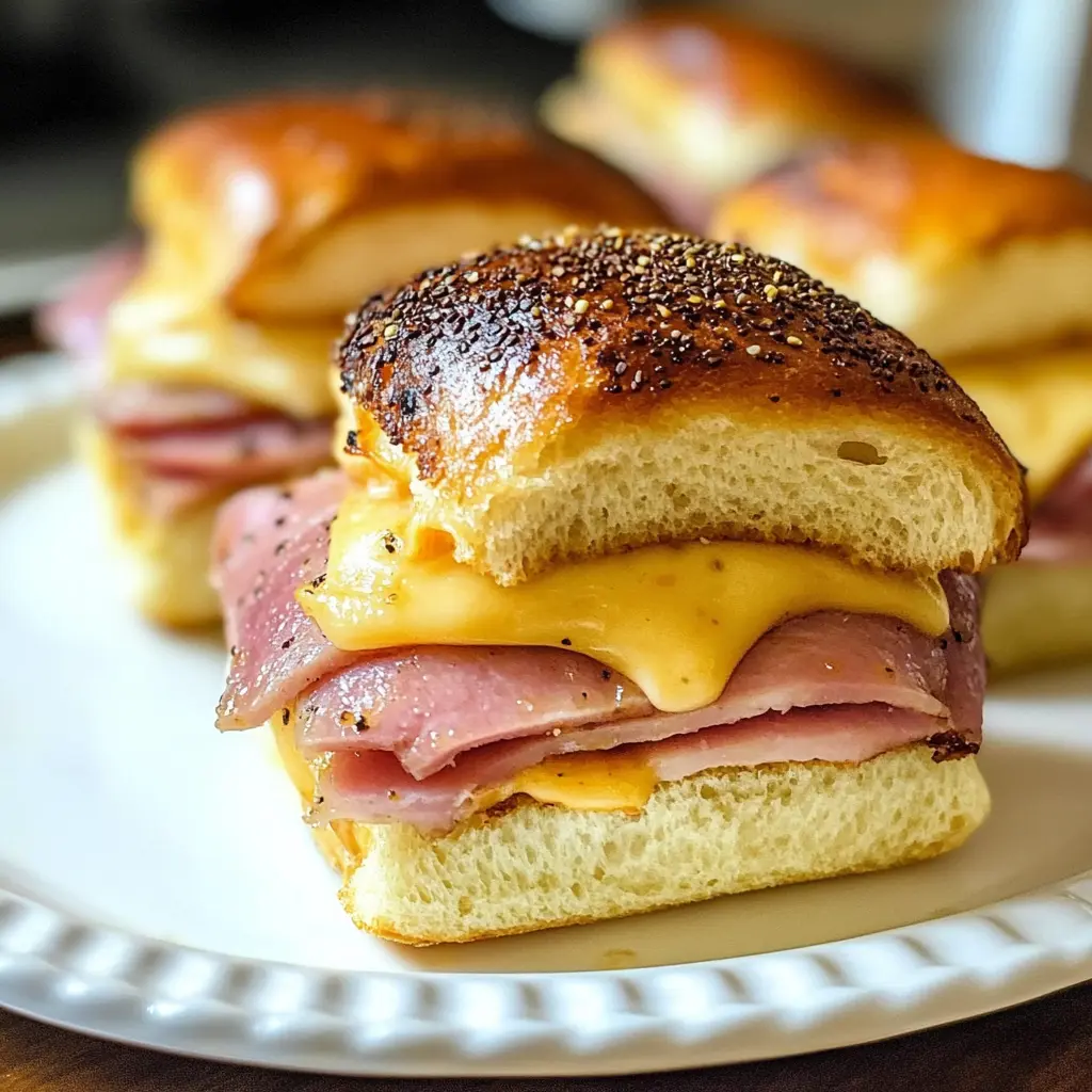 Air Fryer Ham and Cheese Sliders