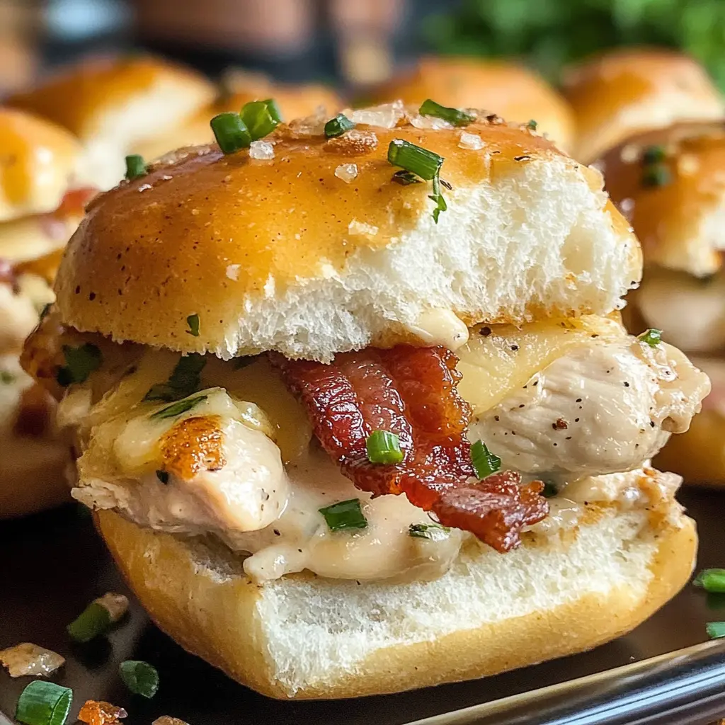 Chicken Bacon Ranch Sliders