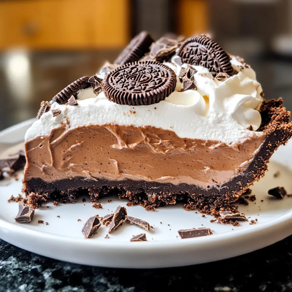 Easy Chocolate Cream Pie With Oreo Crust