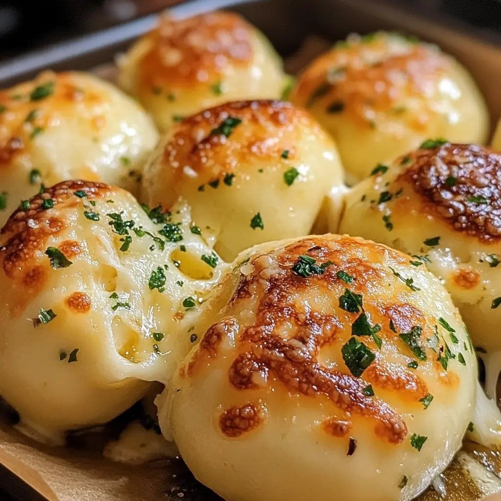 Easy Garlic Cheese Bombs