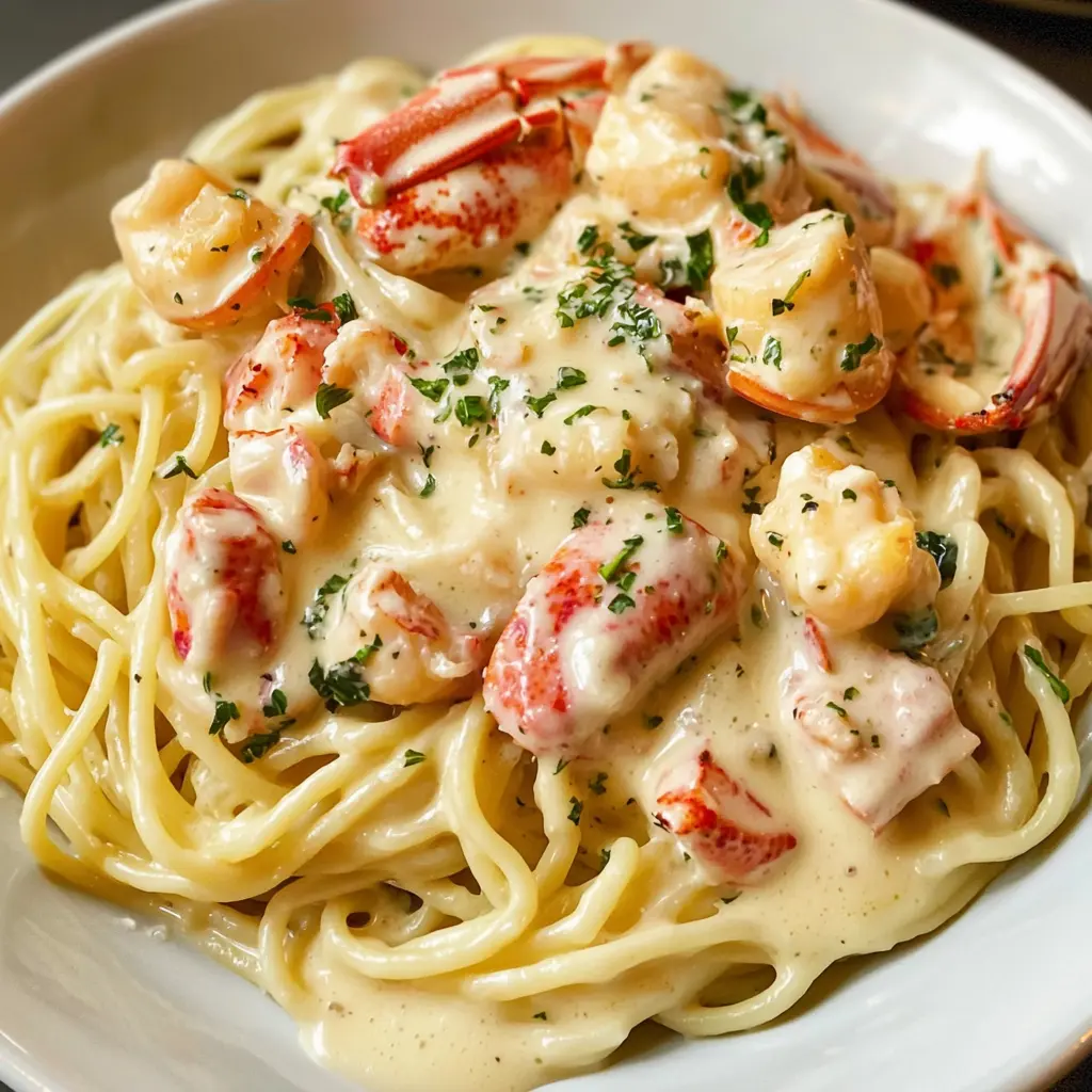 Lobster Pasta with Cream Sauce