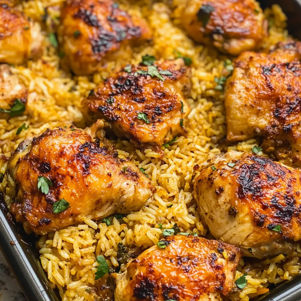 Oven Baked Chicken and Rice