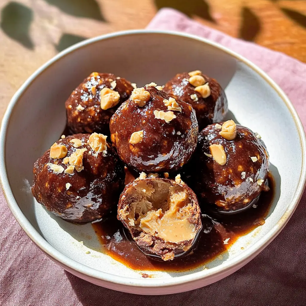 Peanut Butter Stuffed Energy Balls