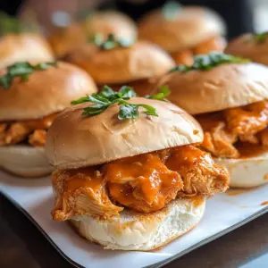 Spicy Buffalo Chicken Sliders