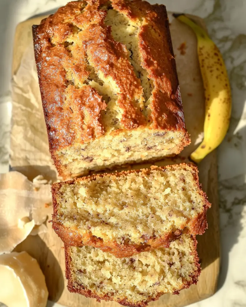 Super Moist Coconut Banana Bread Recipe