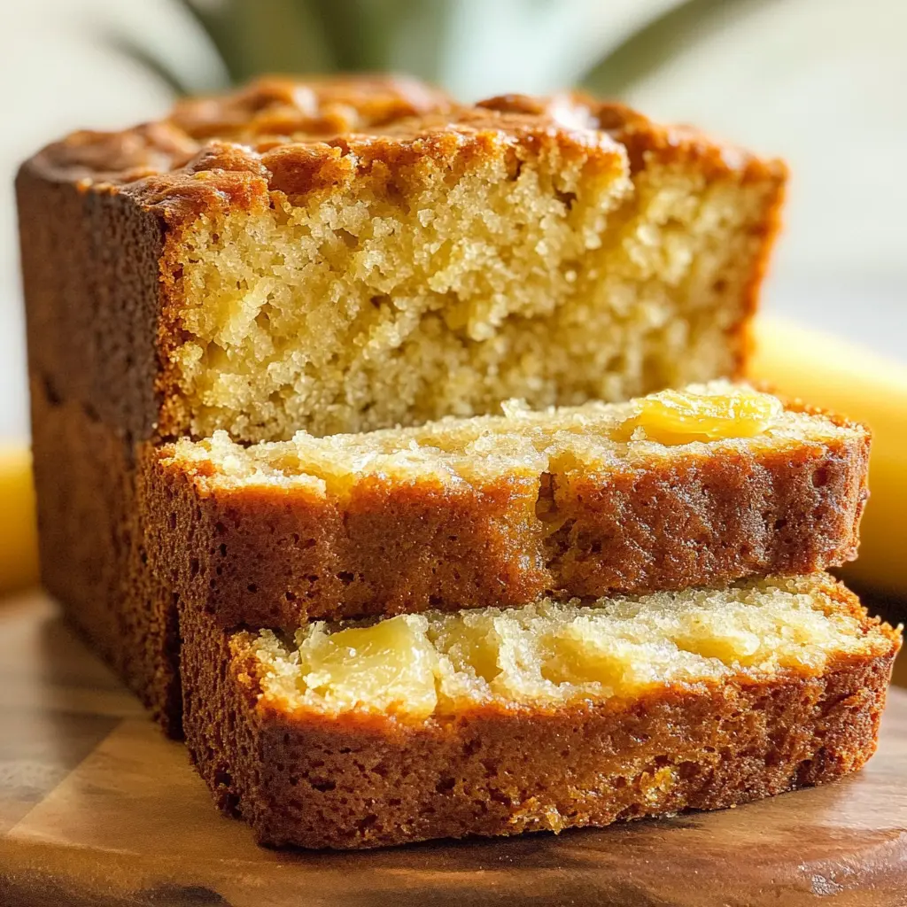 Super Moist & Flavorful Pineapple Banana Bread