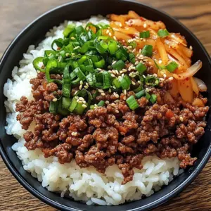 Delicious Korean Ground Beef Bowl