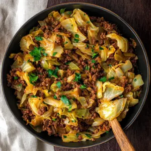 Cabbage and Ground Beef