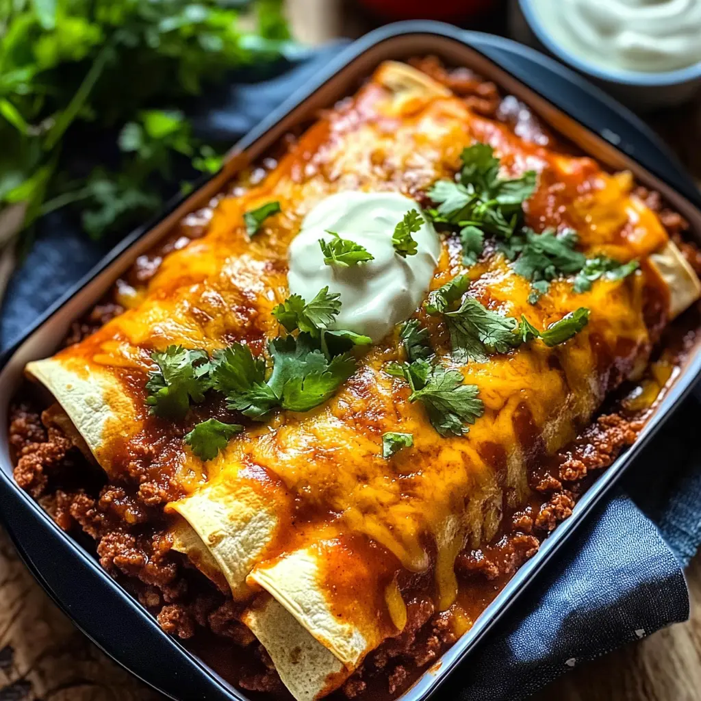 Ground Beef Enchiladas