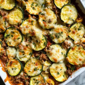 Ground Beef and Zucchini Casserole