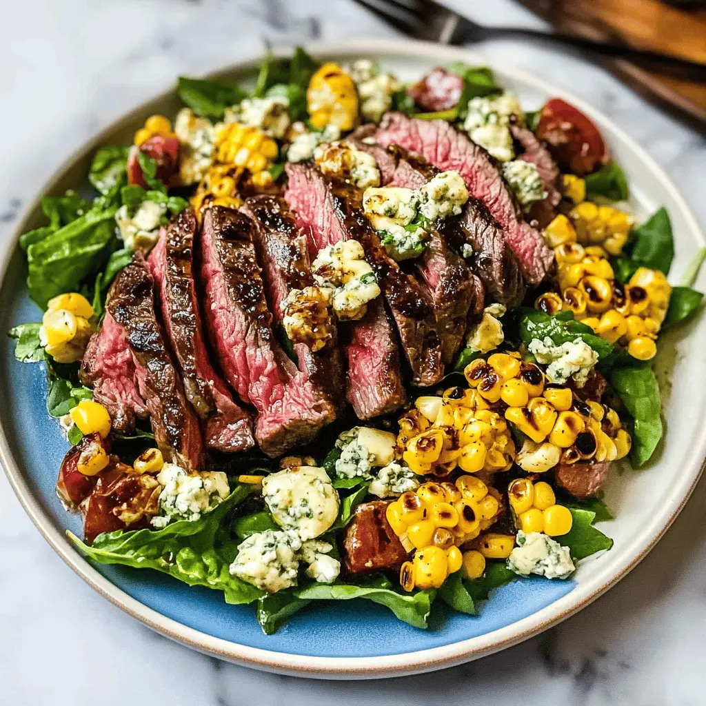 This Balsamic Steak Gorgonzola Salad with Grilled Corn is a flavor-packed dish that beautifully combines tender steak, creamy gorgonzola, and sweet grilled corn. Perfect for summer barbecues or a hearty weeknight dinner, this salad is sure to impress. Save this recipe for a delicious, satisfying meal that everyone will love!