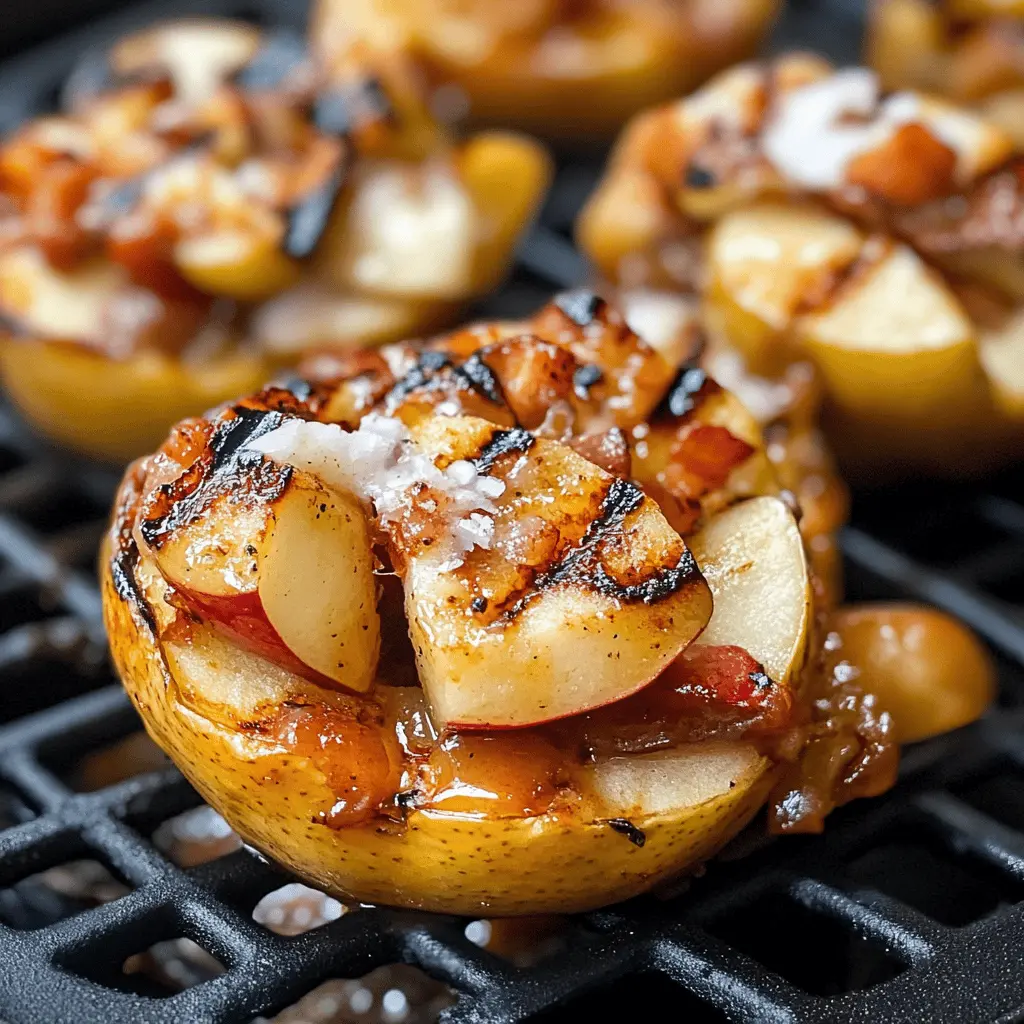 Transform your grilling game with these Bloomin' Grilled Apples! Juicy, caramelized apple slices infused with cinnamon and sugar create a deliciously sweet treat. Perfect as a fun dessert for summer barbecues or cozy family gatherings. Save this recipe to impress your guests with an easy yet stunning dish everyone will love!