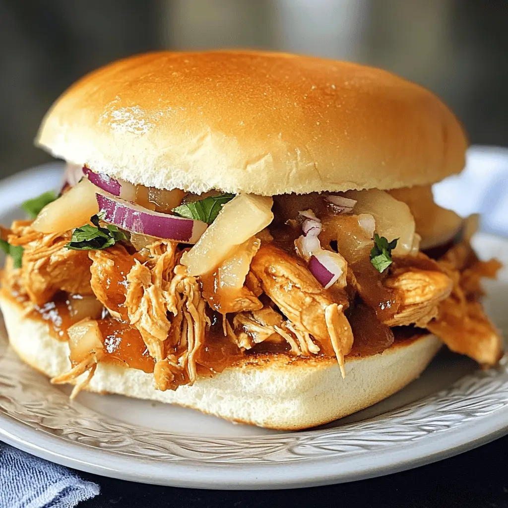 Transport your taste buds to the islands with these Crock Pot Hawaiian Chicken Sandwiches! Juicy chicken simmered in a sweet and tangy sauce topped with pineapple makes for a delightful meal. Perfect for busy weeknights or a fun gathering, these sandwiches are easy to prepare and full of flavor. Save this recipe to make your next meal a tropical treat!