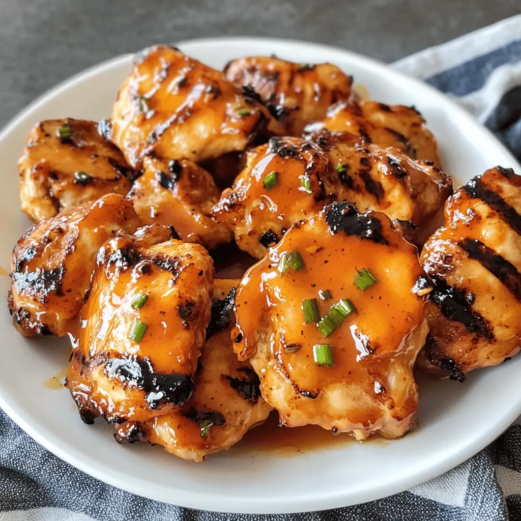 These Grilled Honey Buffalo Chicken Thighs are a crowd-pleaser with their perfect balance of sweetness and spicy heat. Juicy thighs marinated in a delicious honey buffalo sauce will make your summer grilling irresistible. Save this recipe for your next barbecue or game day and watch your guests come back for seconds!