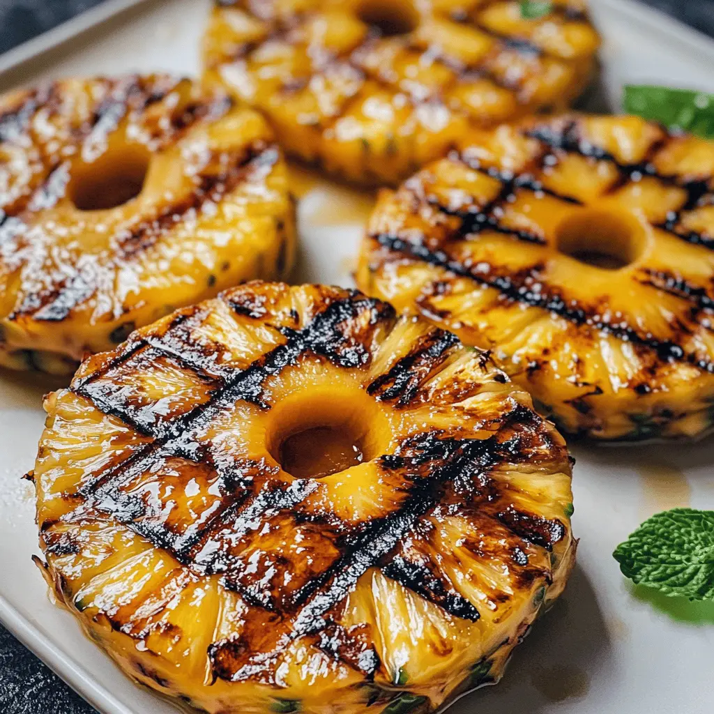 Looking for a deliciously sweet and tropical treat? This Honey Glazed Grilled Pineapple is the perfect way to elevate your summer BBQ or picnic! With its juicy, caramelized flavor, this recipe brings out the natural sweetness of fresh pineapple, making it a delightful dessert or side dish. Save this easy recipe for your next gathering and impress your friends with this tasty crowd-pleaser!