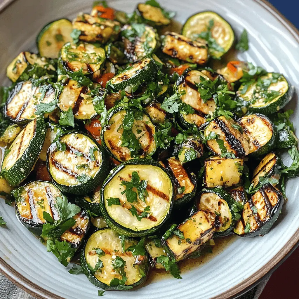 Brighten up your meal with this Mediterranean Style Grilled Zucchini Salad! It's filled with fresh, vibrant ingredients like juicy tomatoes, tangy feta, and zesty lemon dressing. Perfect for a light lunch or as a side dish at your next gathering. Save this delicious salad recipe to enjoy a taste of the Mediterranean anytime!