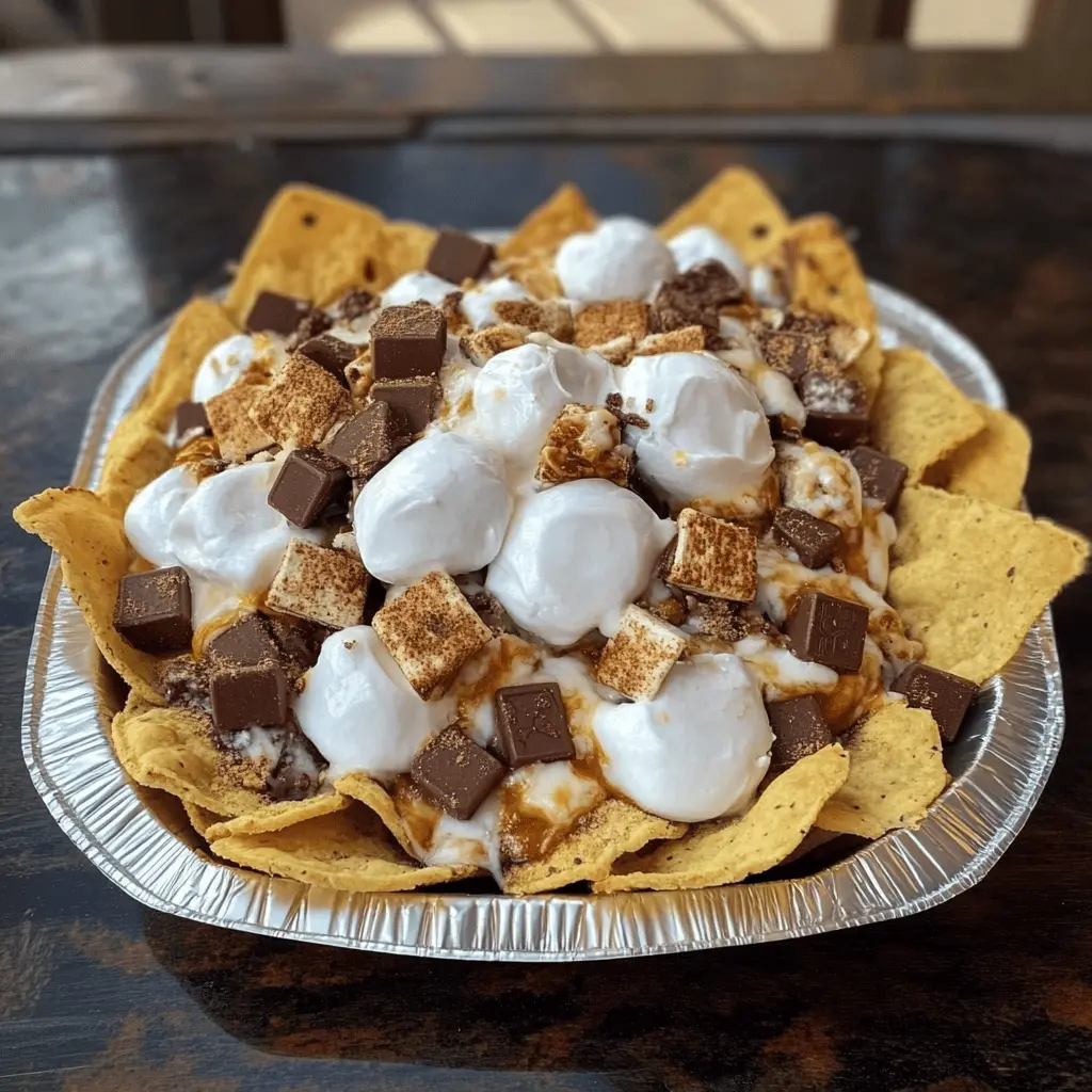 Treat yourself to a delightful twist on a classic! These Original S'mores Nachos combine gooey marshmallows, rich chocolate, and crunchy graham crackers for a fun and easy dessert. Perfect for gatherings or cozy nights in, this dessert promises to satisfy your sweet tooth. Save this recipe for your next movie night or campfire-themed party!